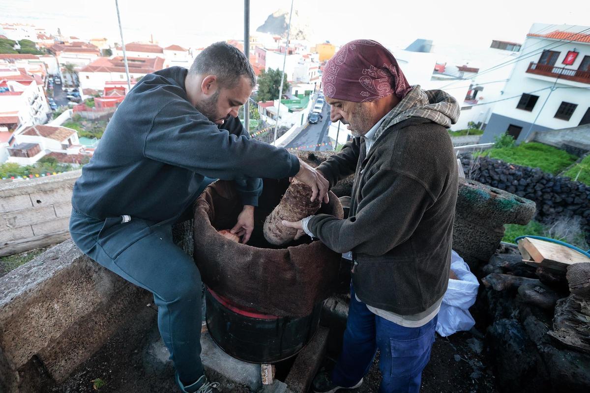 Guisado de ñames en Garachico