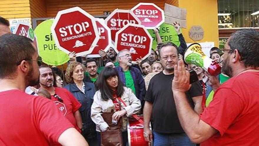 Imagen de archivo de una protesta de &#039;Stop desahucios&#039;.