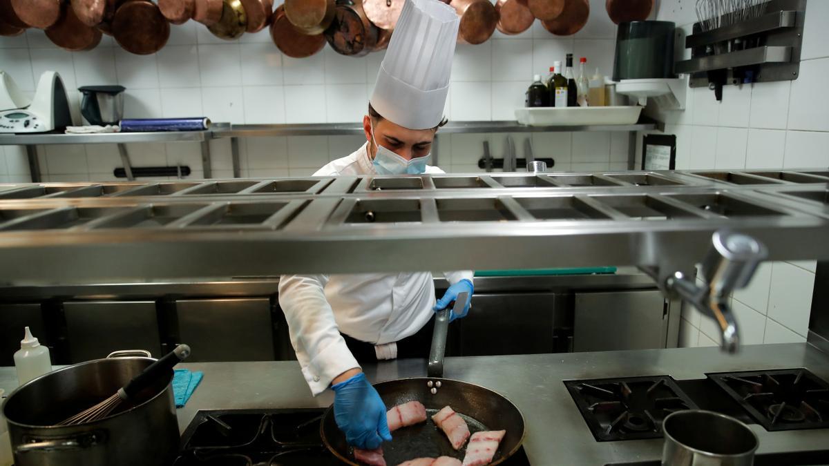 FILE PHOTO: Paris Michelin-starred restaurant serve takeaways amid the outbreak of the coronavirus disease