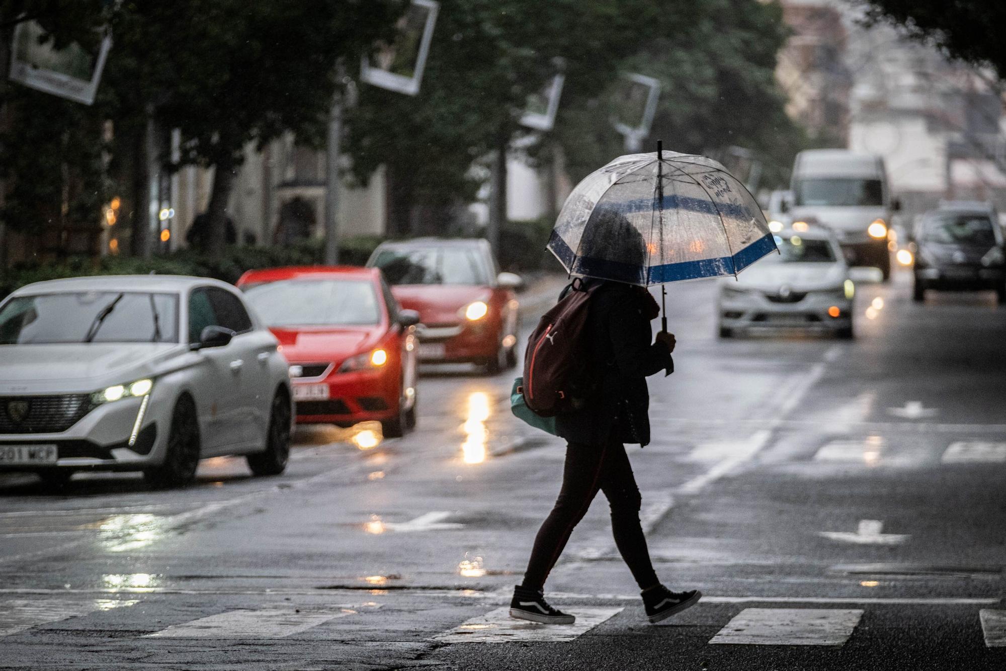 Día de lluvias en Tenerife