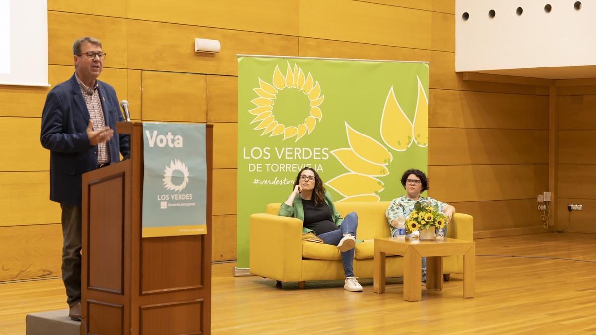 Acto electoral de Los Verdes con Israel Muñoz, Aitana Más y Tamara Martínez Lidón