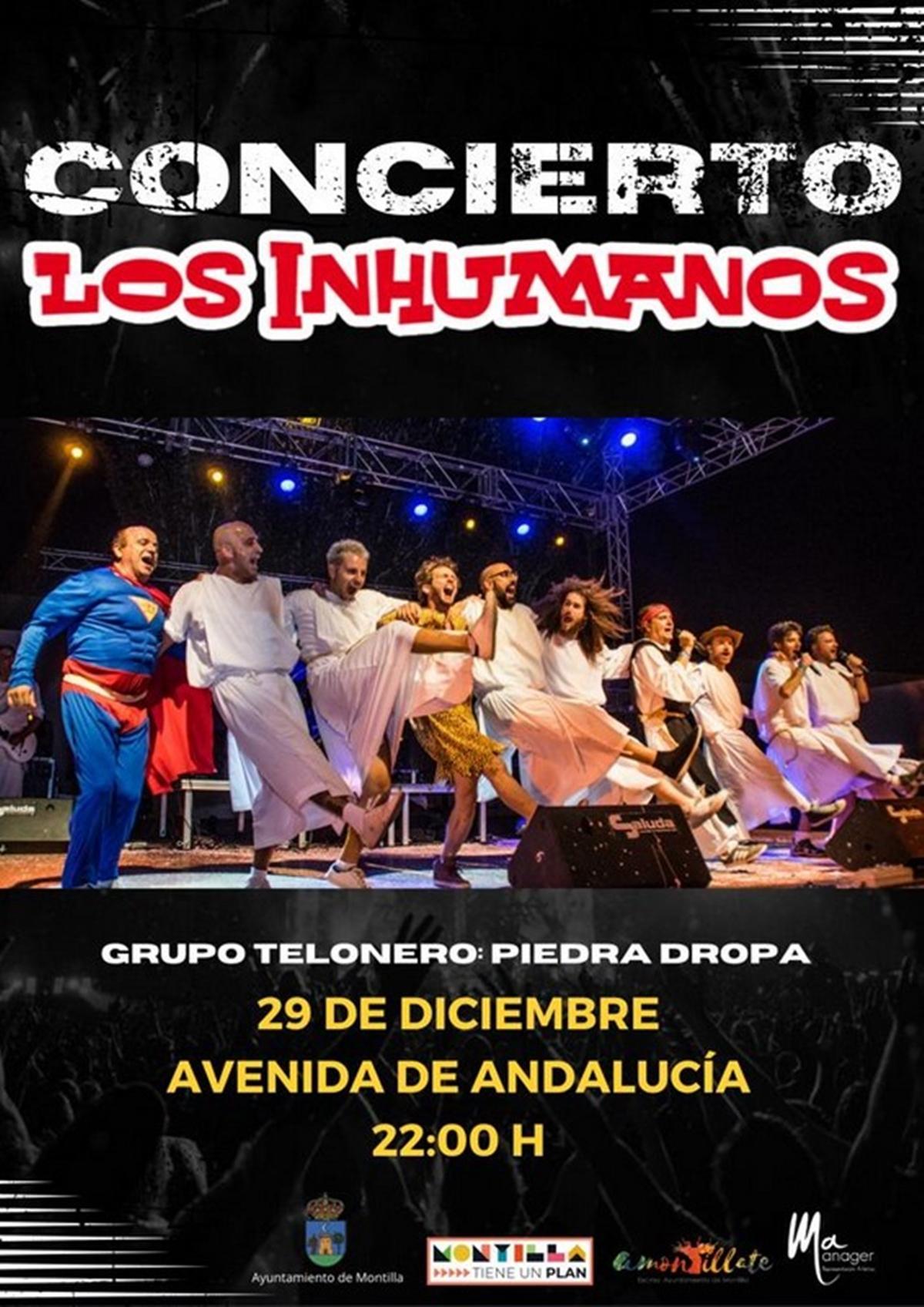 Concierto de Los Inhumanos el próximo 29 de diciembre.