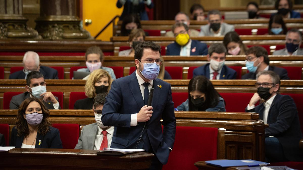 El presidente de la Generalitat, Pere Aragonès.