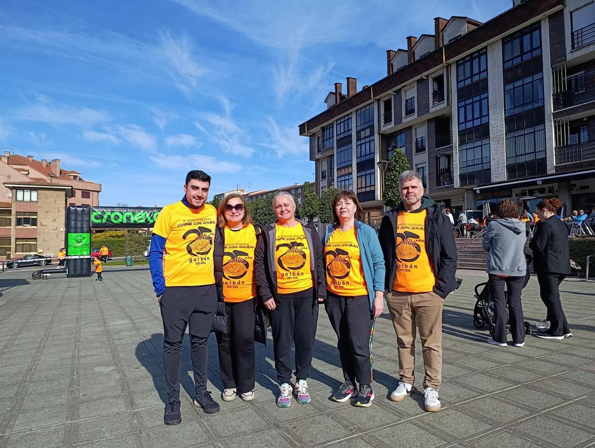 Por la izquierda, Nicolás Fernández, Montse Alonso, Eva María Pérez, Susana García y José Antonio González.