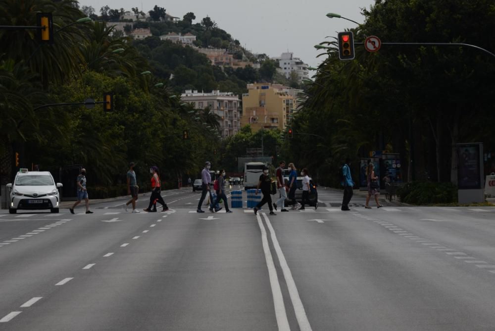 Ambiente en el Centro de Málaga y preparativos.