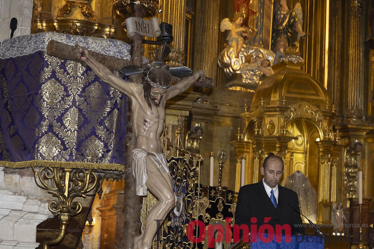 Juan Esteban Piernas pregona la Semana Santa de Caravaca