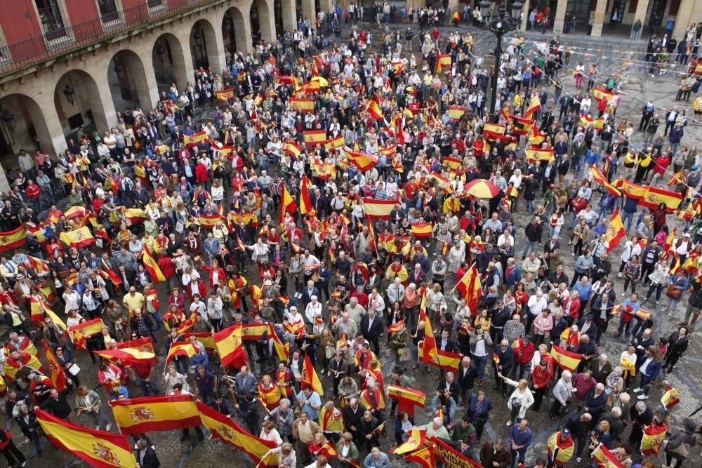 Manifestación en Gijón por la unidad de España