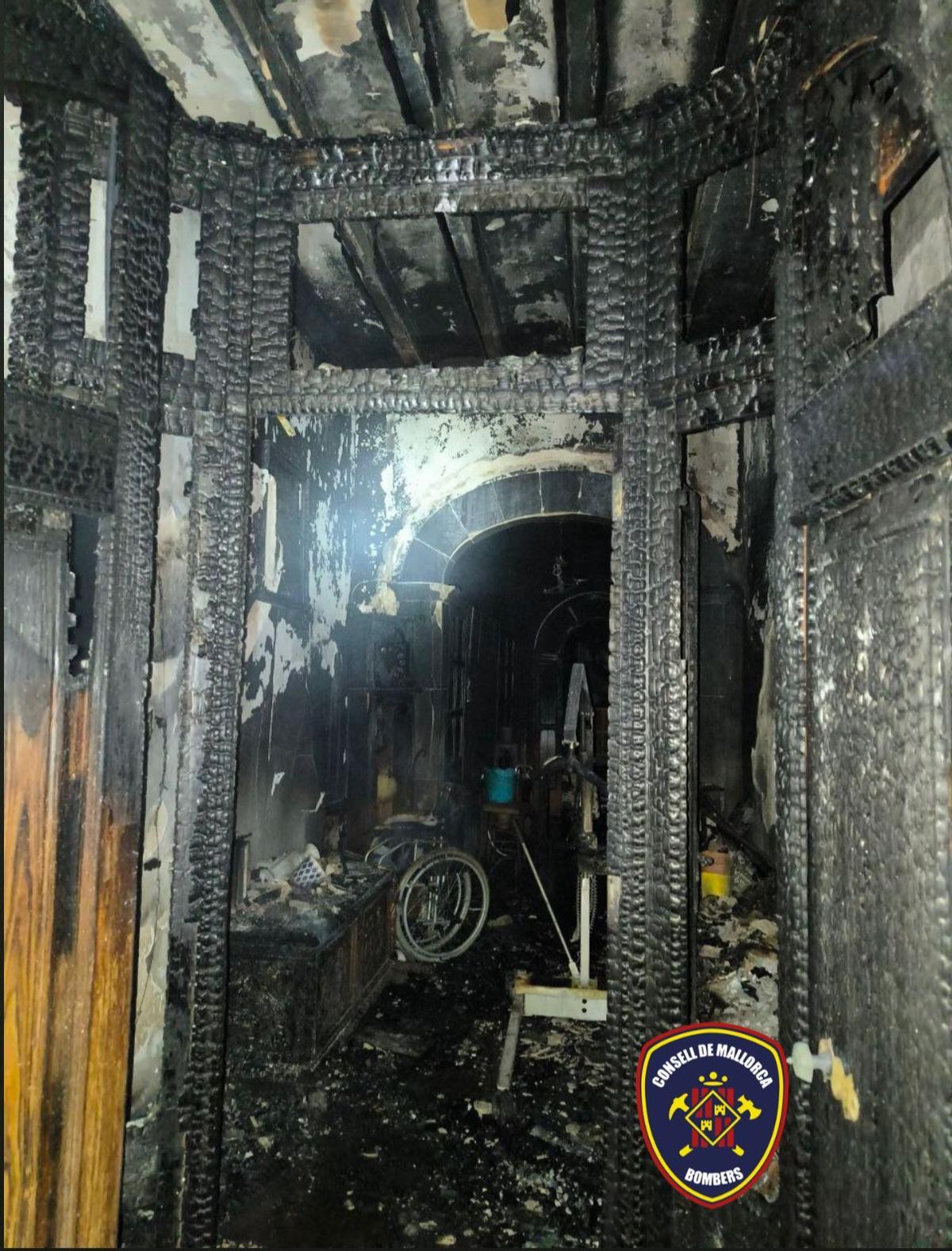 La vivienda ha sufrido grandes daños.