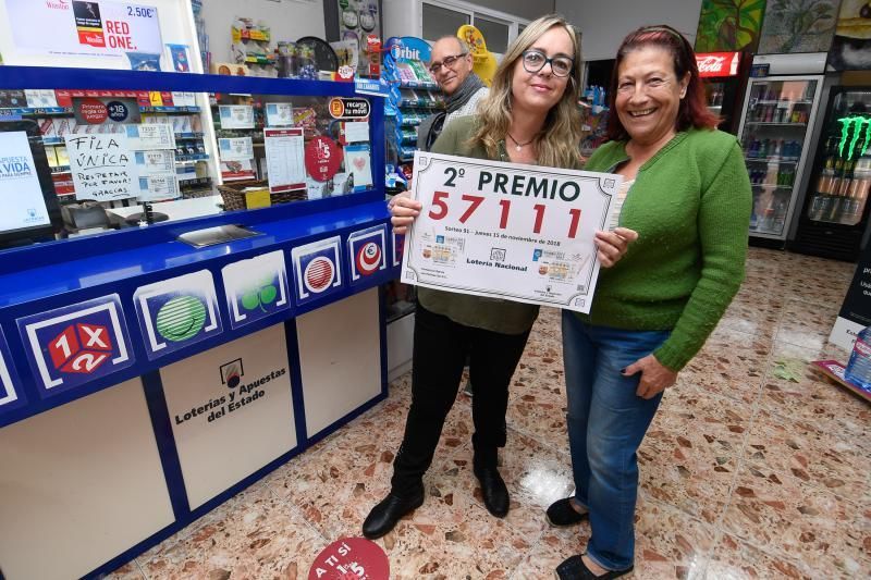 SEGUNDO PREMIO. CALLE GRANADERA CANARIA. LAS PALAMS DE GRAN CANRIA 16-11-18 LAS PALMAS DE GRAN CANARIA. Premios dela Loteria Nacional.   FOTOS: JUAN CASTRO.  | 16/11/2018 | Fotógrafo: Juan Carlos Castro