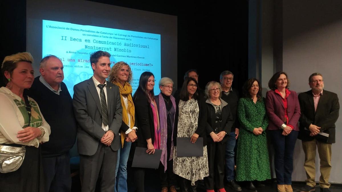 Anna Teixidor i Luisa del Carmen Martínez García reben la II Beca Minobis.