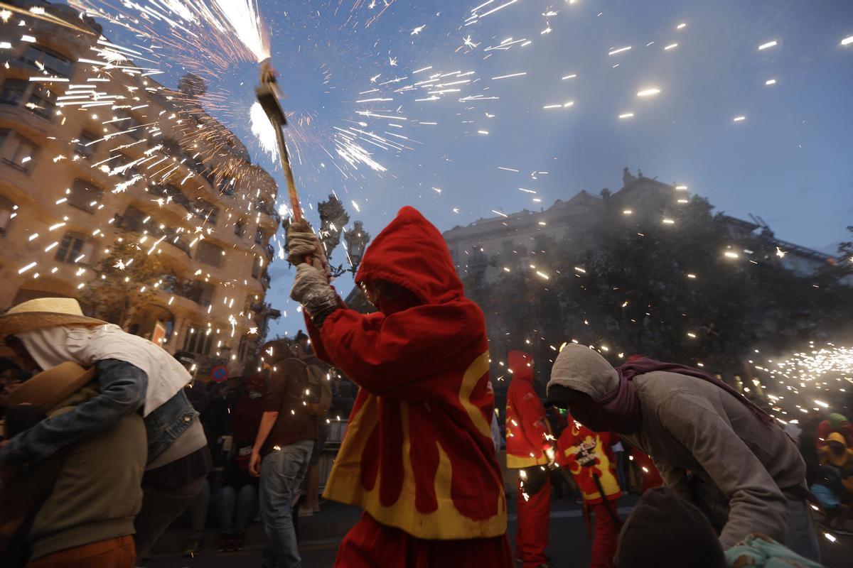 El correfoc de la Mercè, en imágenes