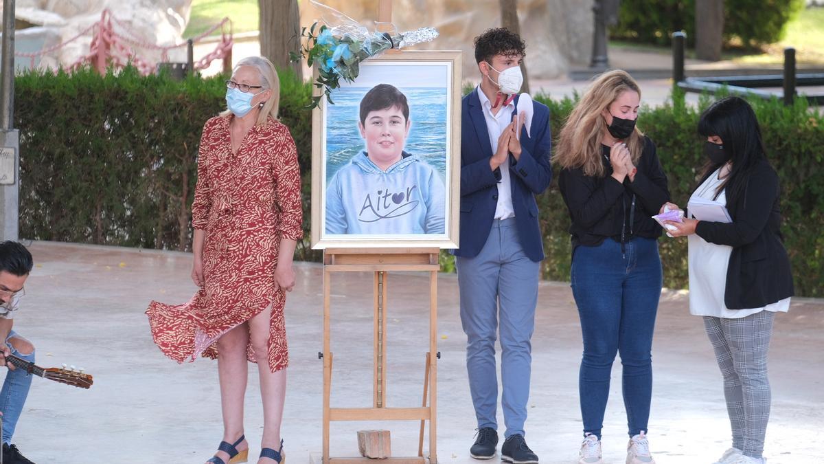 Una tarde triste en el parque El Campet de Petrer recordando a Aitor.