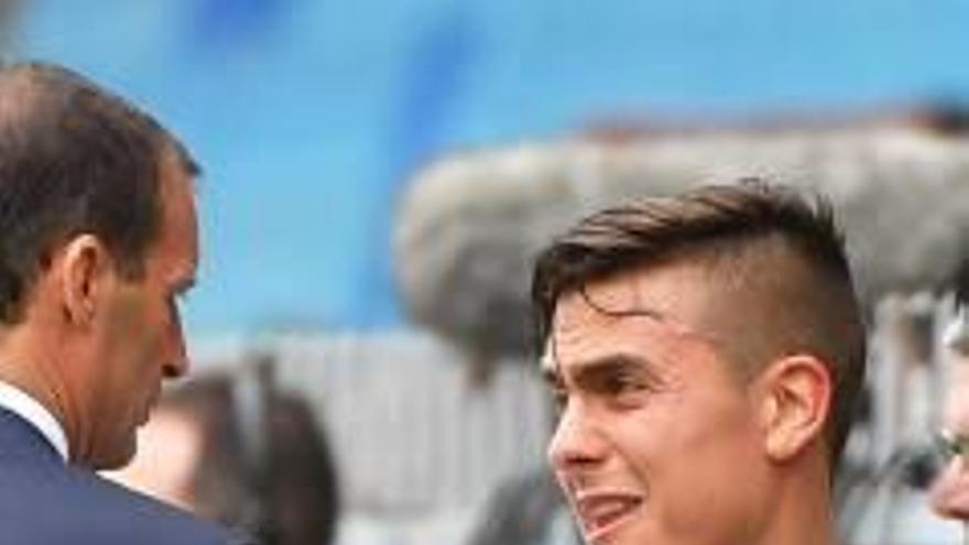 Dybala, ayer, tras ser sustituido.