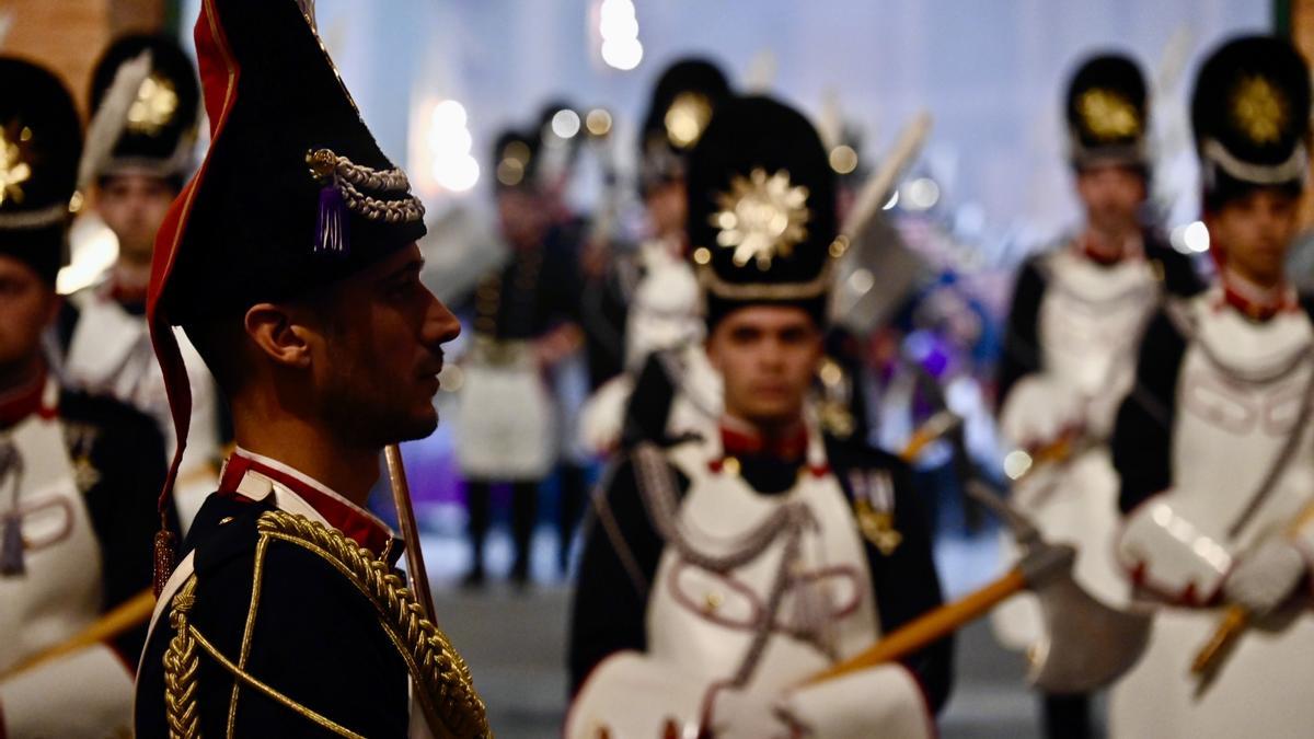 Granaderos, en una procesión de la pasada Semana Santa.