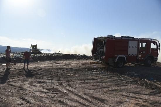 Incendi a l''abocador de Manresa