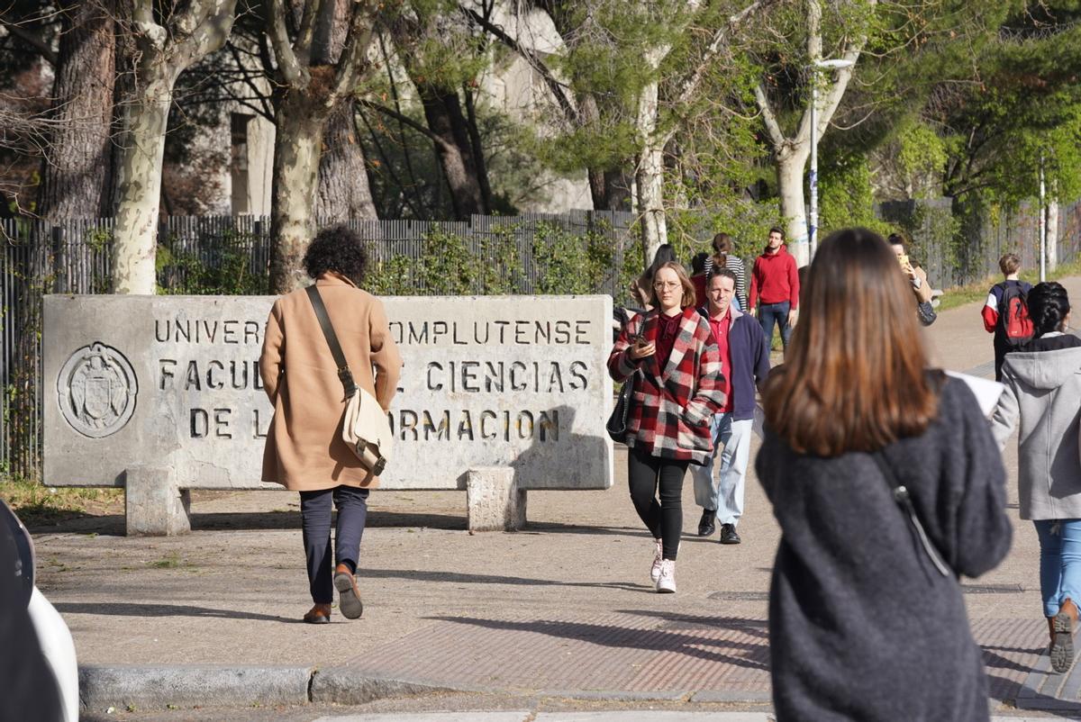Alumnos de la Universidad Complutense de Madrid.