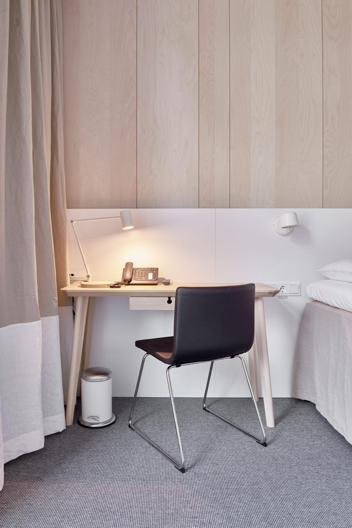 Detalle de una habitación doble del IKEA Hotell.