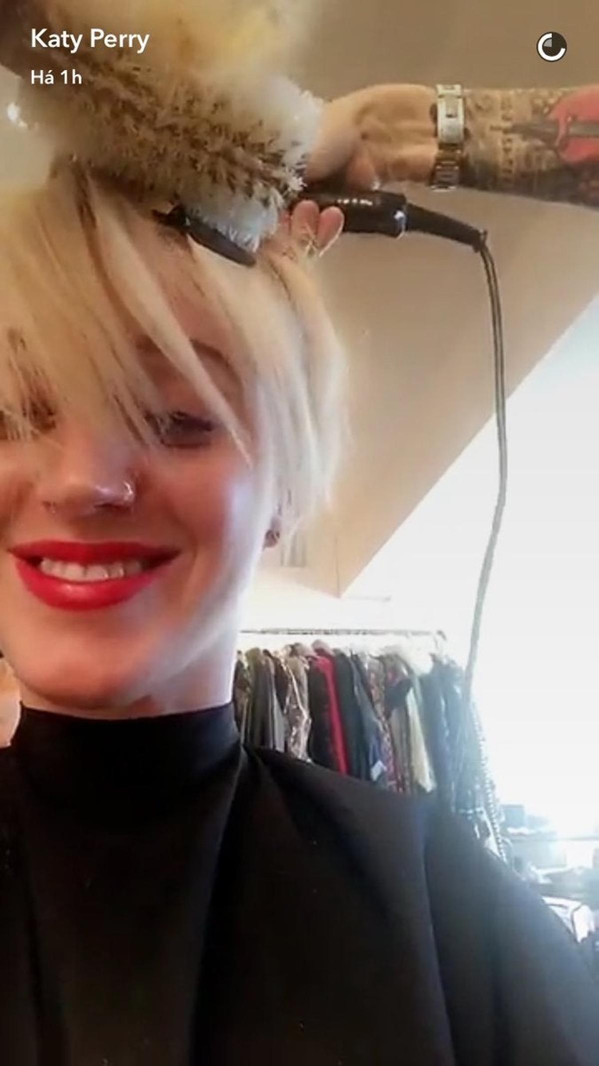 Katy Perry con pelo corto