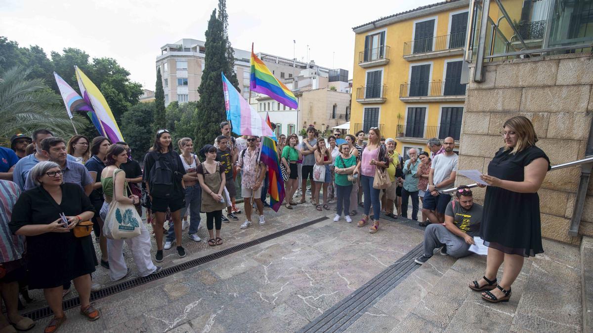 Concentración de Ben Amics en Palma.