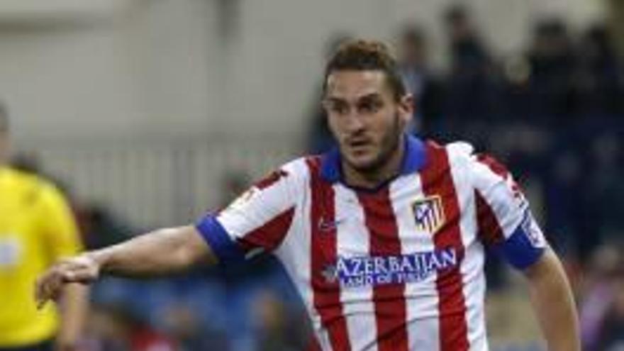 Koke durante un partido ante la Real del pasado año.