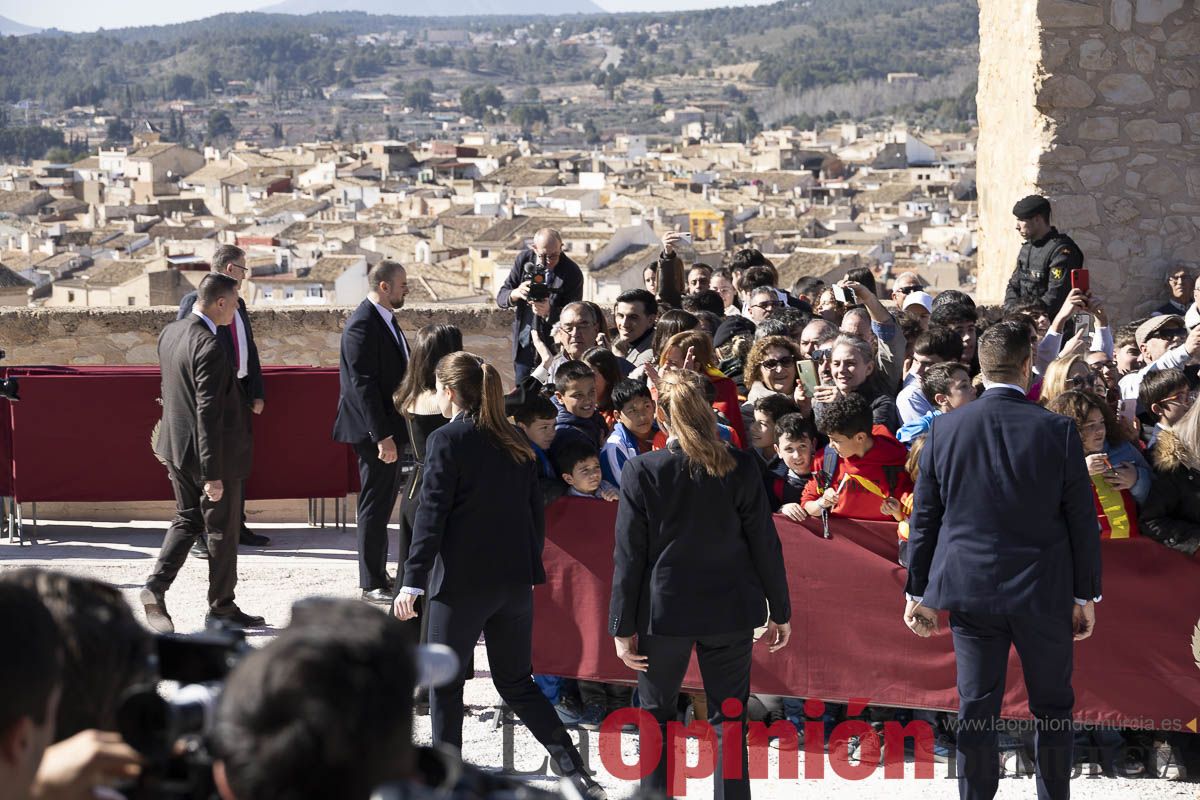 Visita de los reyes de España a Caravaca (explanada de la Basílica)