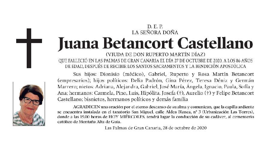 Juana Betancort Castellano