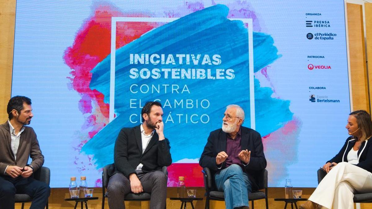 César García Aranda, José Manuel Moreno, Vincent Giroud y Fátima Iglesias, moderadora del evento