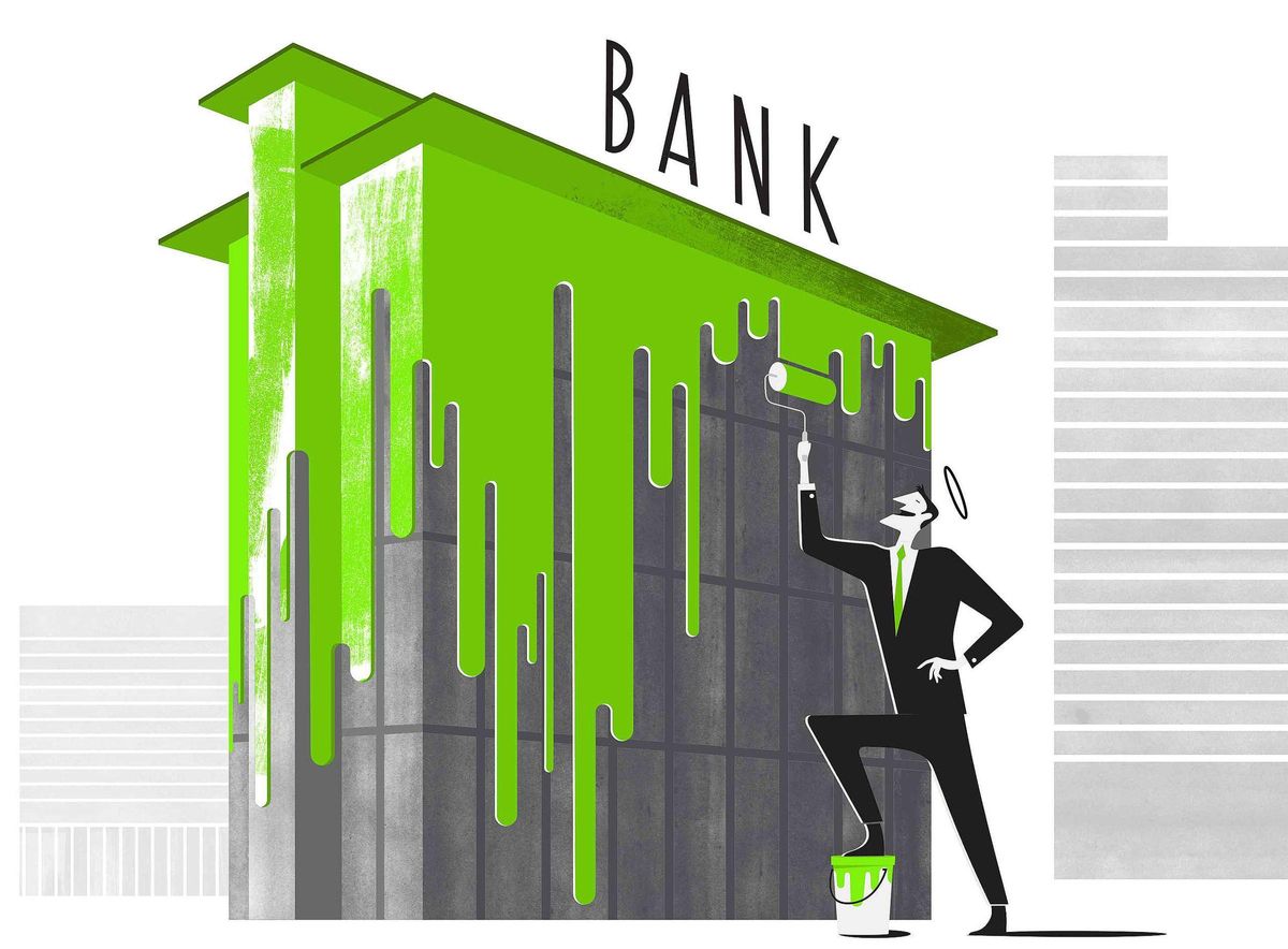 Los bancos también incurren en falsa publicidad verde