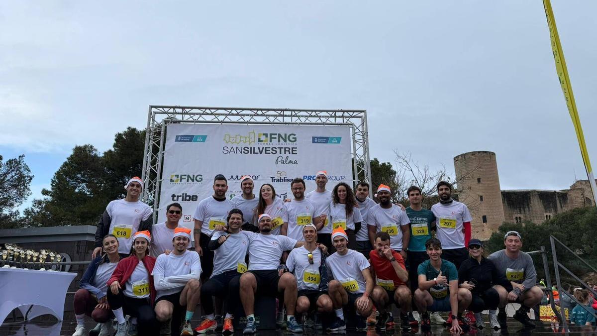 Los participantes de Coco Crew en la Sant Silvestre de Palma 2025.
