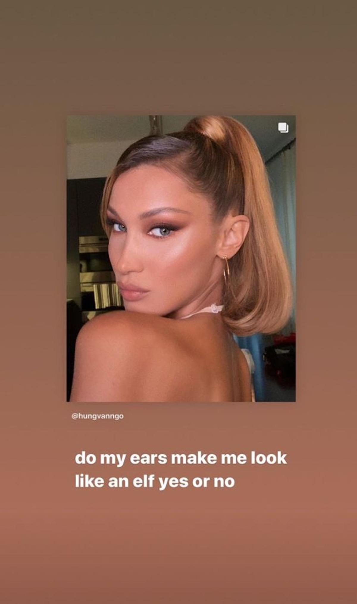 Bella Hadid dice que se parece a un elfo