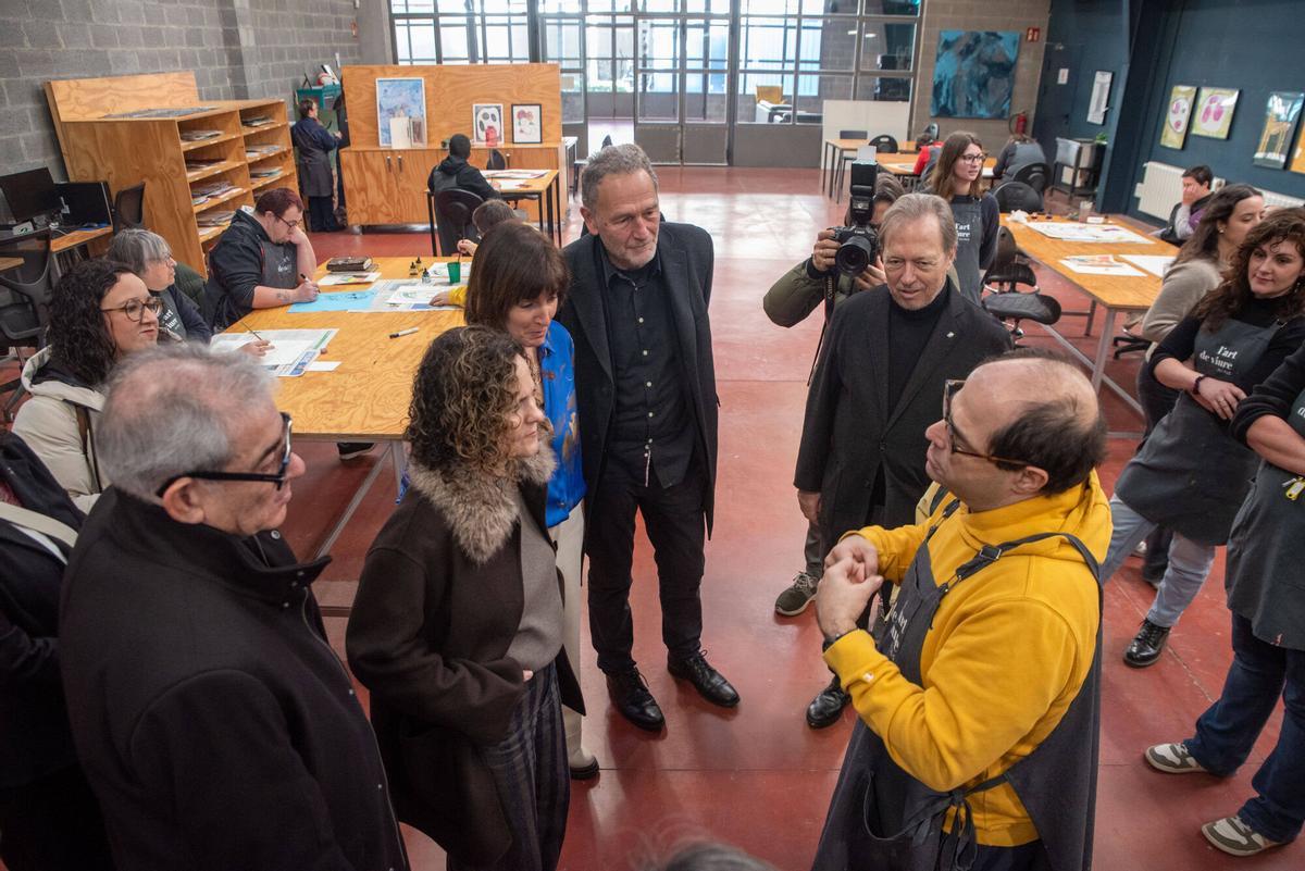 MANRESA . VISITA DE LA CONSELLERA CULTURA SONIA HERNANDEZ A LA SEU ART DE VIURE D' AMPANS