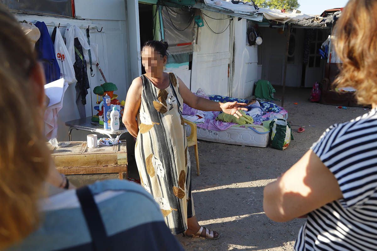 El calor en los asentamientos rumanos de Córdoba