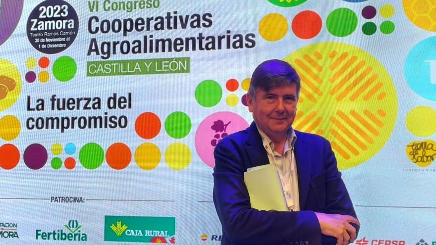 Manuel Pimentel, ayer en el Congreso de Cooperativas celebrado en Zamora. | Ana Burrieza
