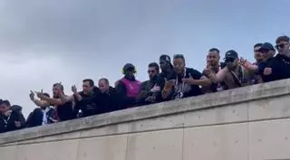 Tension maxima entre aficionados de Barça y PSG en la entrada de Montjuic