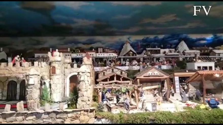 Gran expectación en el estreno del Belén en Movimiento de Valga