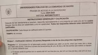 Así ha sido el polémico examen de Matemáticas en la PAU de Madrid: ¿demasiado difícil de resolver?
