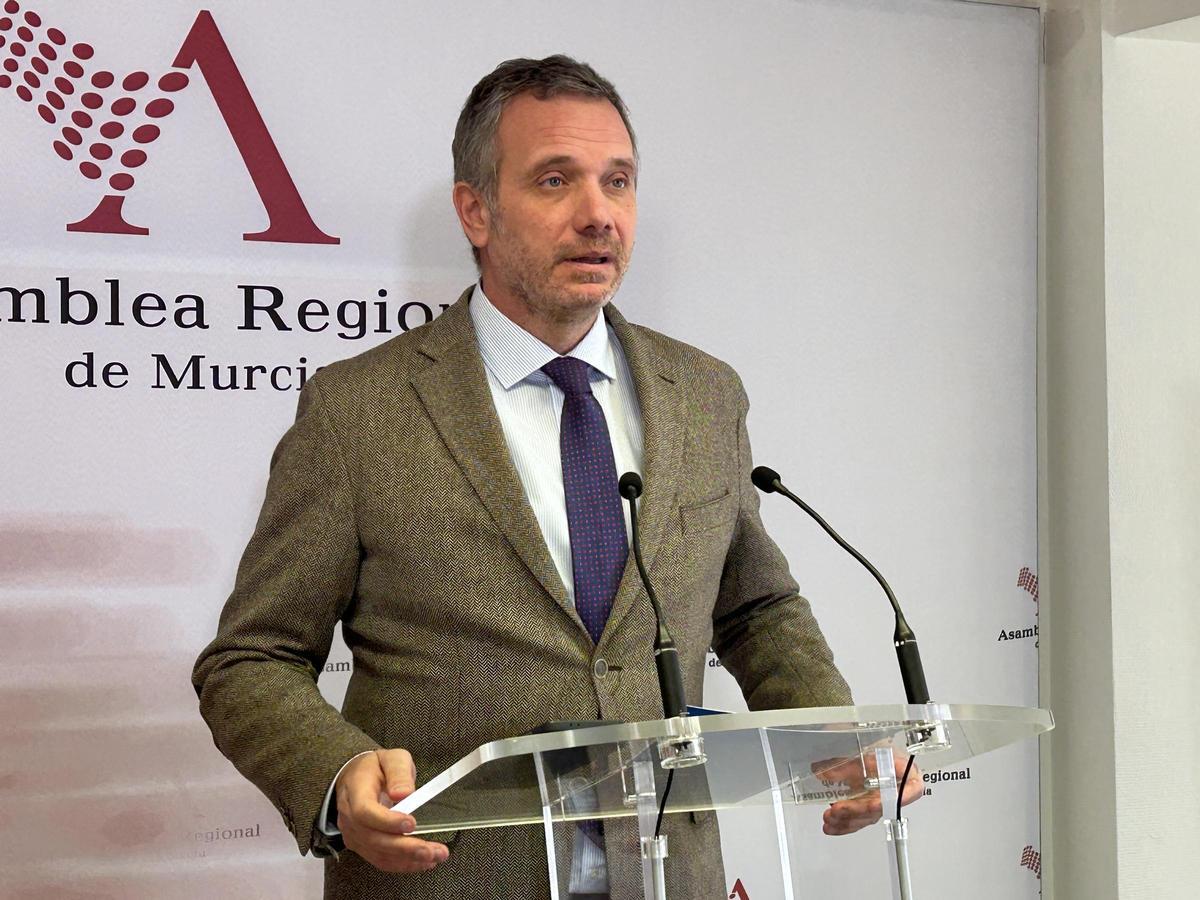 Joaquín Segado, portavoz del Grupo Popular en la Asamblea.