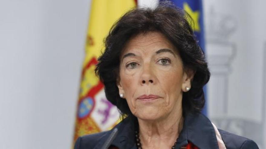 La portavoz del Gobierno y ministra de Educación, Isabel Celaá.