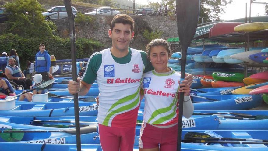 Jonás García y Nora Rey, antes del Descenso.