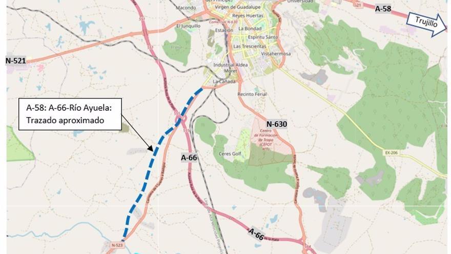 Adjudicado el primer tramo de la futura autovía Cáceres-Badajoz