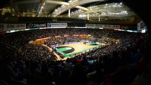 Interior del Palau Olímpic de Badalona.