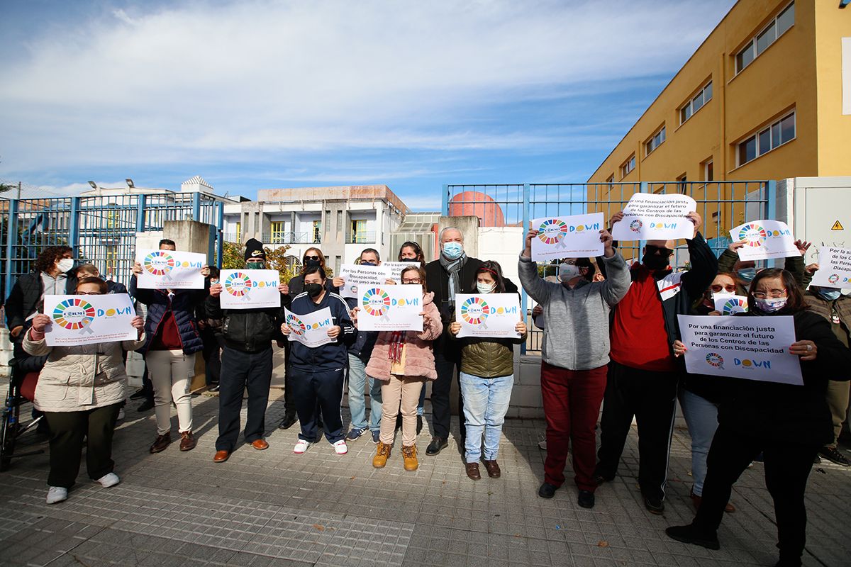 Movilizaciones de los centros para atención a la discapacidad en Córdoba