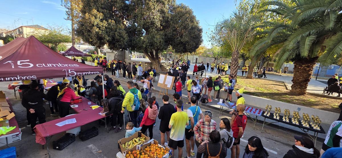 Ambiente previo a la carrera.
