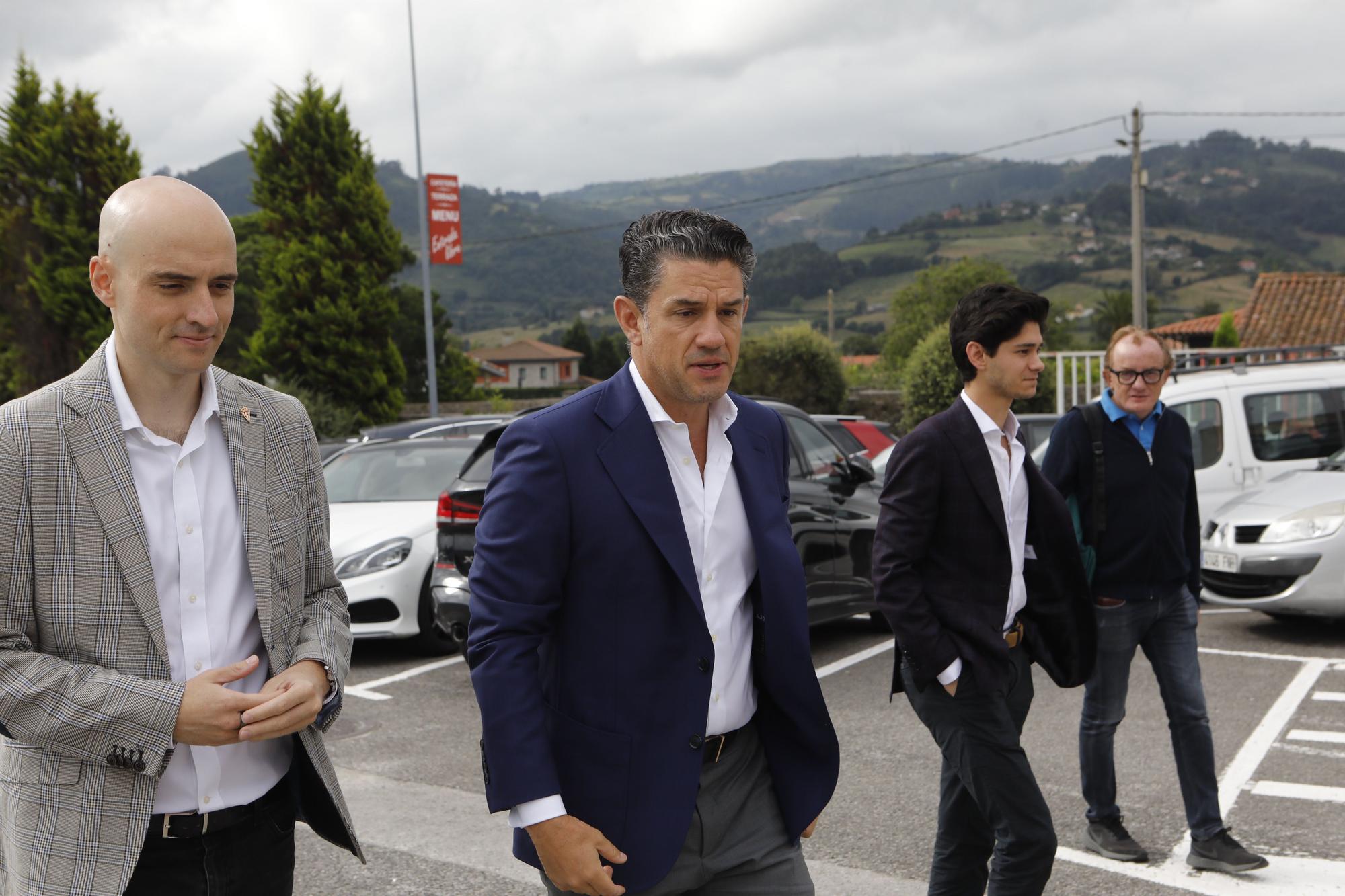Irarragorri visita a Mareo y Cote y Jordan Carrillo se unen a los entrenamientos del Sporting