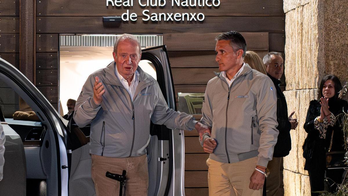 Así fue la cena privada con la que Juan Carlos I se despidió de Sanxenxo