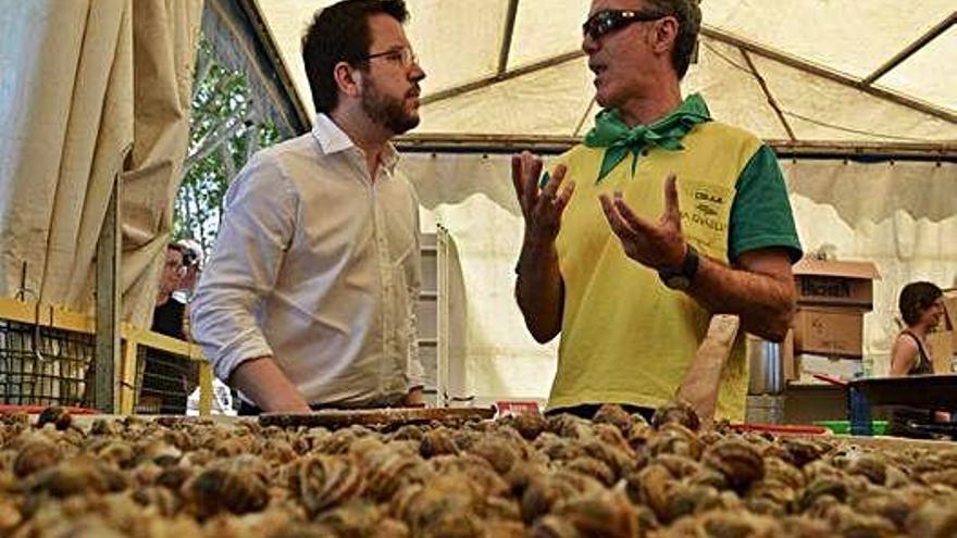 Aragonès va participar a l&#039;Aplec del Cargol a Lleida.