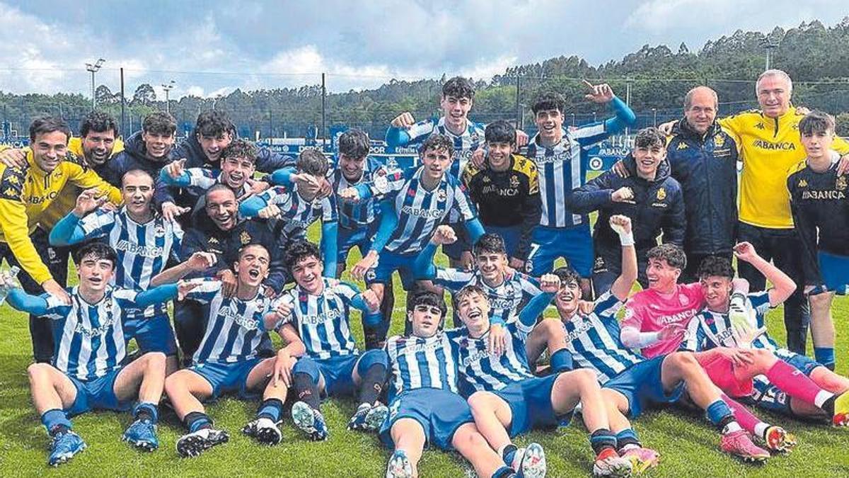 Celebración del Juvenil B.