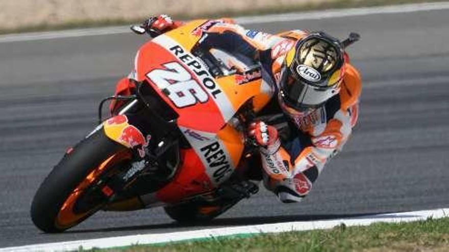 Dani Pedrosa, en el circuito de Brno.