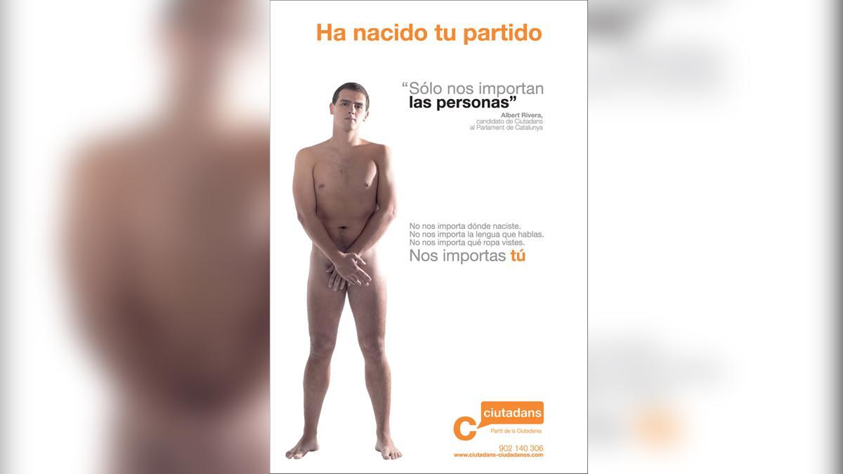 Albert Rivera, en el cartel electoral de Ciutadans