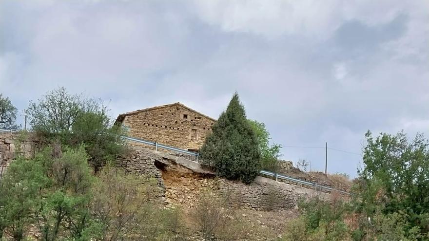Cortada la carretera que une dos pueblos de Castellón